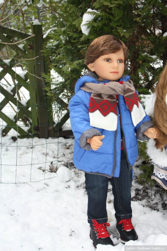 Зимние воспоминания или прогулка Кая и Герды. Коллекционные куклы от Reinart Faelens (фото 7)