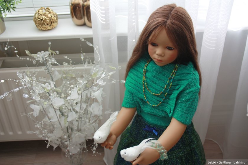 Инга в осеннем наряде. Коллекционная кукла от Annette Himstedt (фото 6)