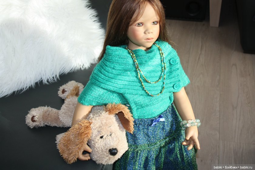 Инга в осеннем наряде. Коллекционная кукла от Annette Himstedt (фото 7)