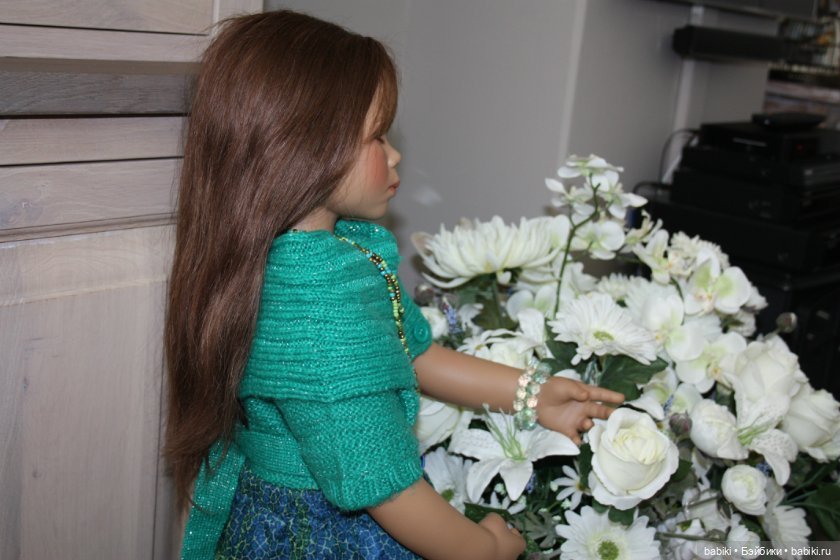 Инга в осеннем наряде. Коллекционная кукла от Annette Himstedt (фото 10)