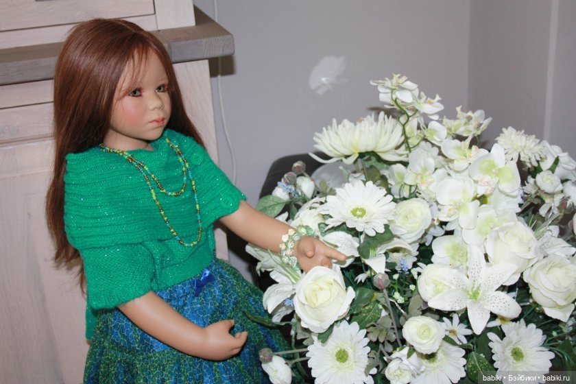 Инга в осеннем наряде. Коллекционная кукла от Annette Himstedt (фото 9)