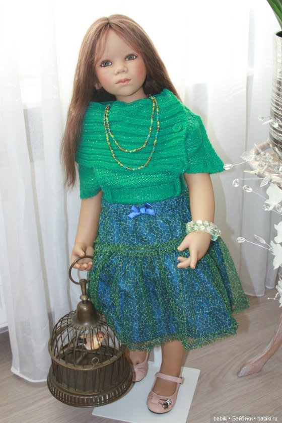 Инга в осеннем наряде. Коллекционная кукла от Annette Himstedt (фото 5)