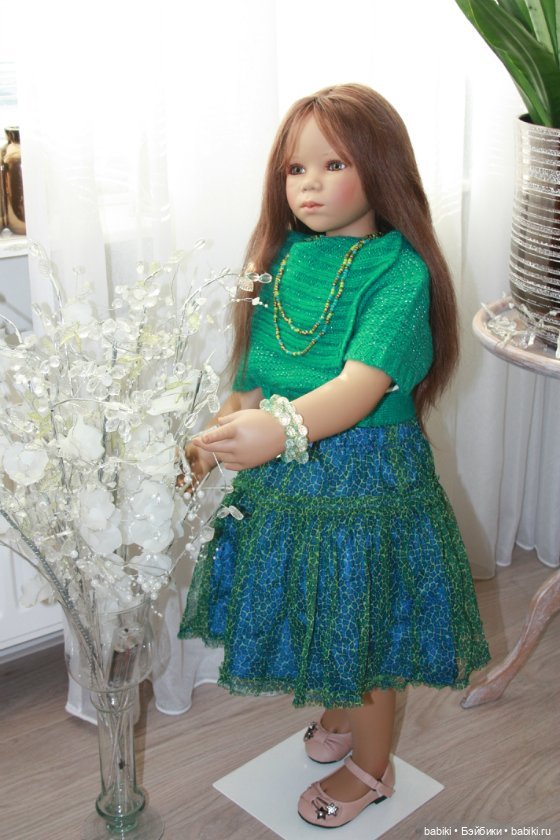Инга в осеннем наряде. Коллекционная кукла от Annette Himstedt (фото 4)
