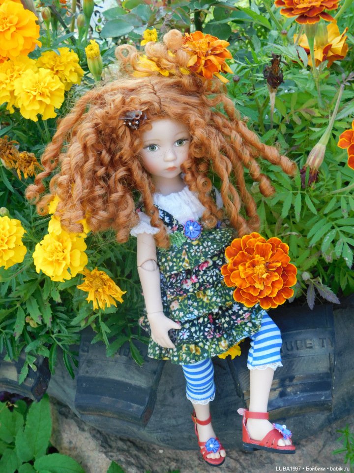 Кусочек уходящего лета в моей коллекции кукол. 2 часть