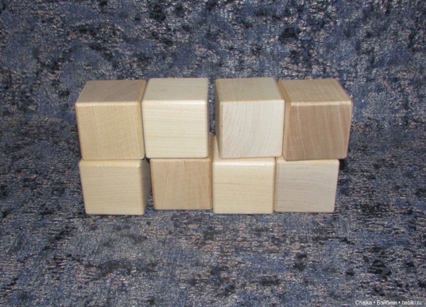 Берёзовые кубики для кукол