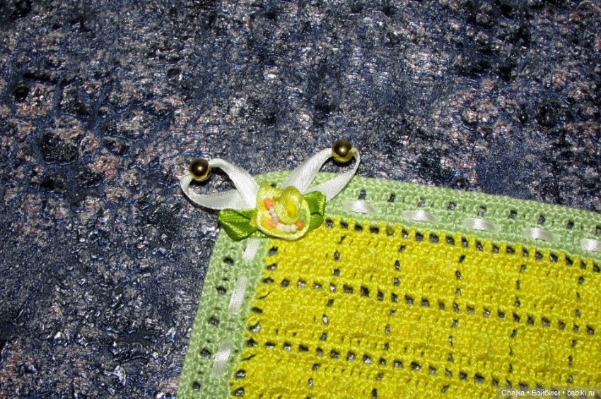 Авторский вязаный плед для куклы или медведя (фото 3)