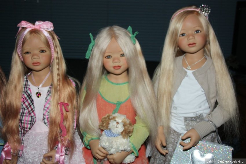 Три блондинки и брюнетка. Коллекционные куклы Annette Himstedt