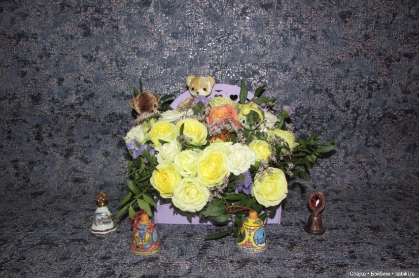 Цветочное настроение моих медвежат