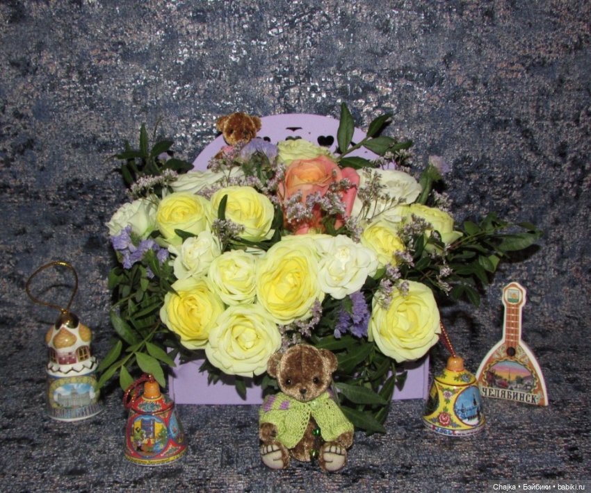 Цветочное настроение моих медвежат (фото 7)
