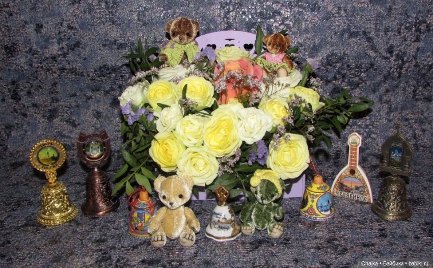 Цветочное настроение моих медвежат (фото 4)