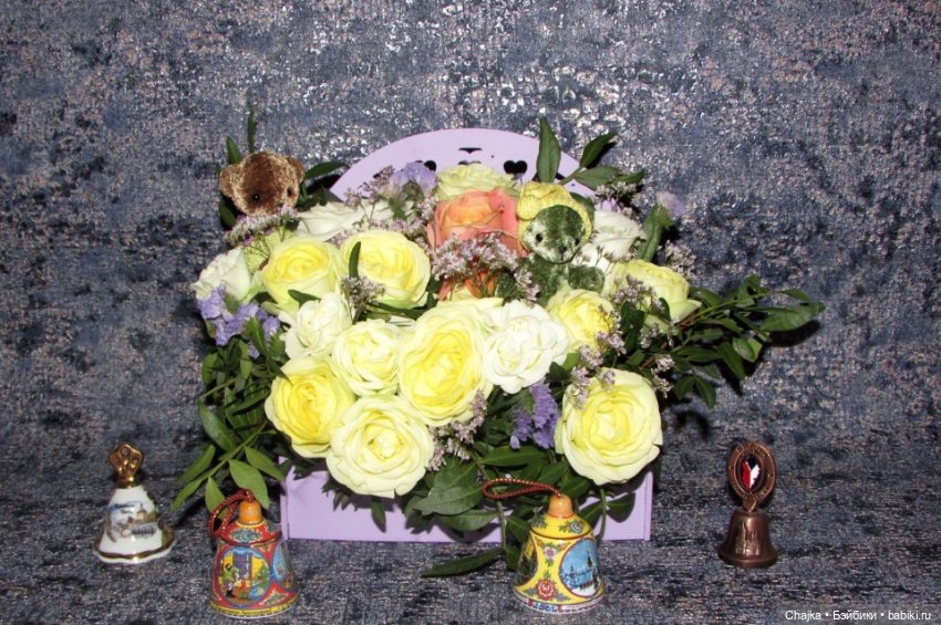 Цветочное настроение моих медвежат