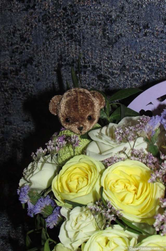 Цветочное настроение моих медвежат