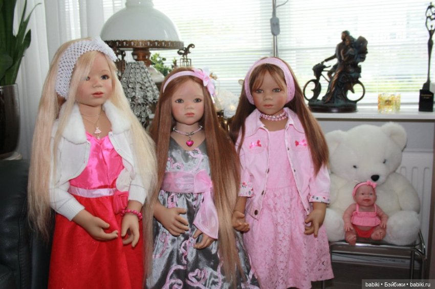 Любимые Химочки, продолжение фотосессии с Сини, Лиле и их сестричками. Коллекционные куклы от Annette Himstedt