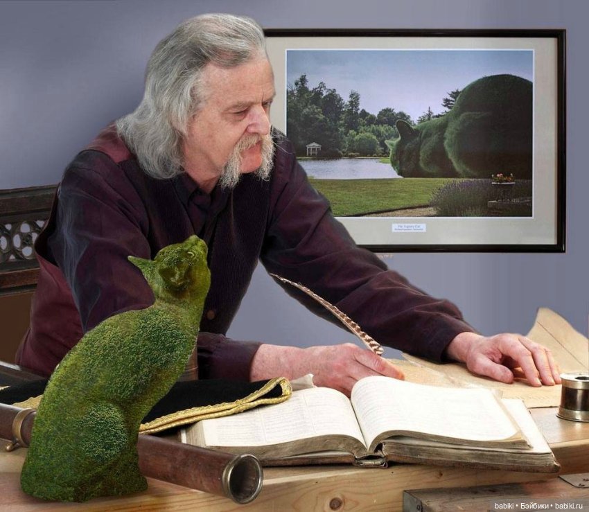 Чудо Топиари КОТ, Ричард Сондерс. 'The Topiary Cat', Richard Saunders (фото 2)