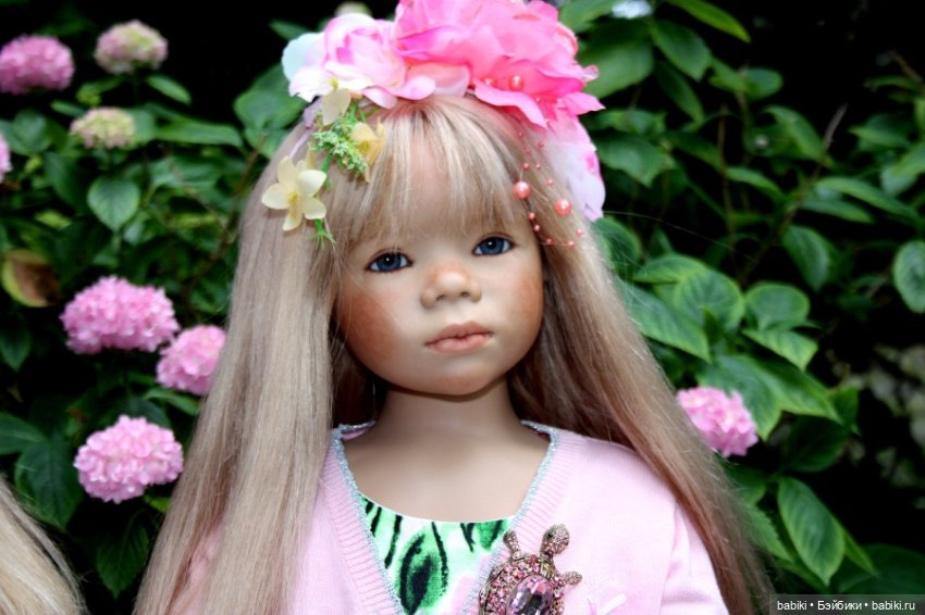 Тира и Моня в саду. Коллекционные куклы от Annette Himstedt (фото 7)