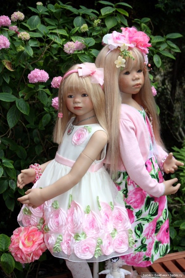 Тира и Моня в саду. Коллекционные куклы от Annette Himstedt (фото 9)