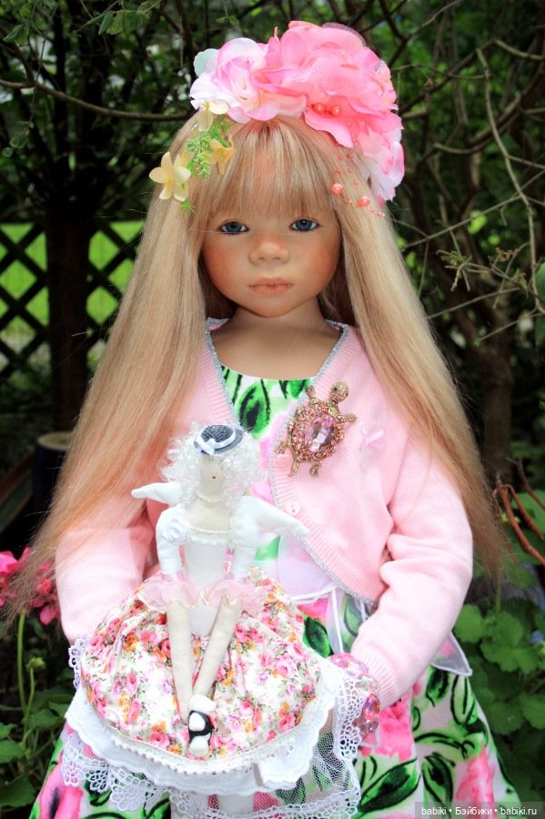 Тира и Моня в саду. Коллекционные куклы от Annette Himstedt (фото 2)