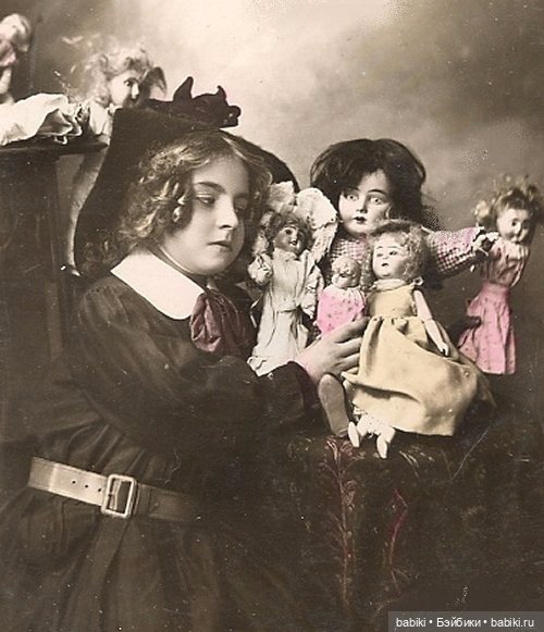 Старый фотоальбом. Девочки и куклы - продолжение (фото 7)