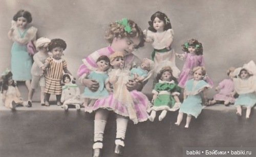 Старый фотоальбом. Девочки и куклы - продолжение