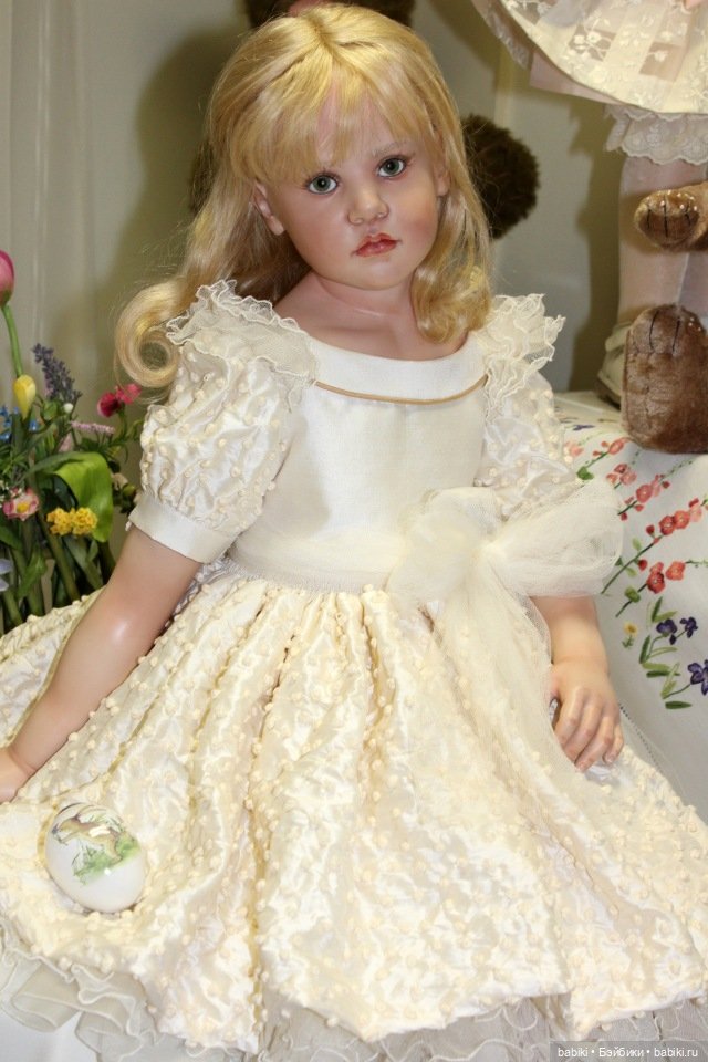 Пасхальная встреча в магазине кукол Гюнзел 2017. Фарфор в воске, WOP (фото 3)