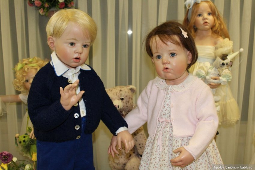 Пасхальная встреча в магазине кукол Гюнзел 2017. Фарфор в воске, WOP