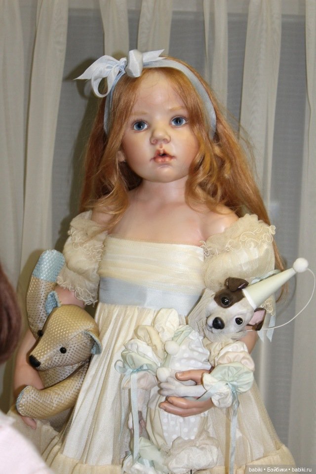 Пасхальная встреча в магазине кукол Гюнзел 2017. Фарфор в воске, WOP