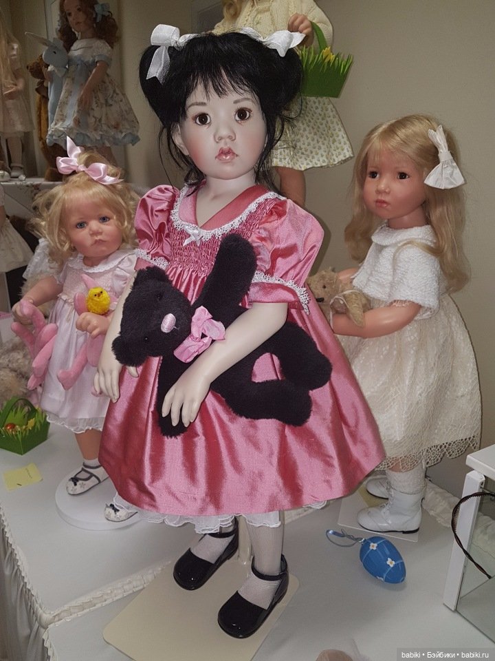 Пасхальная встреча в магазине кукол Гюнзел 2017. Фарфор в воске, WOP (фото 7)