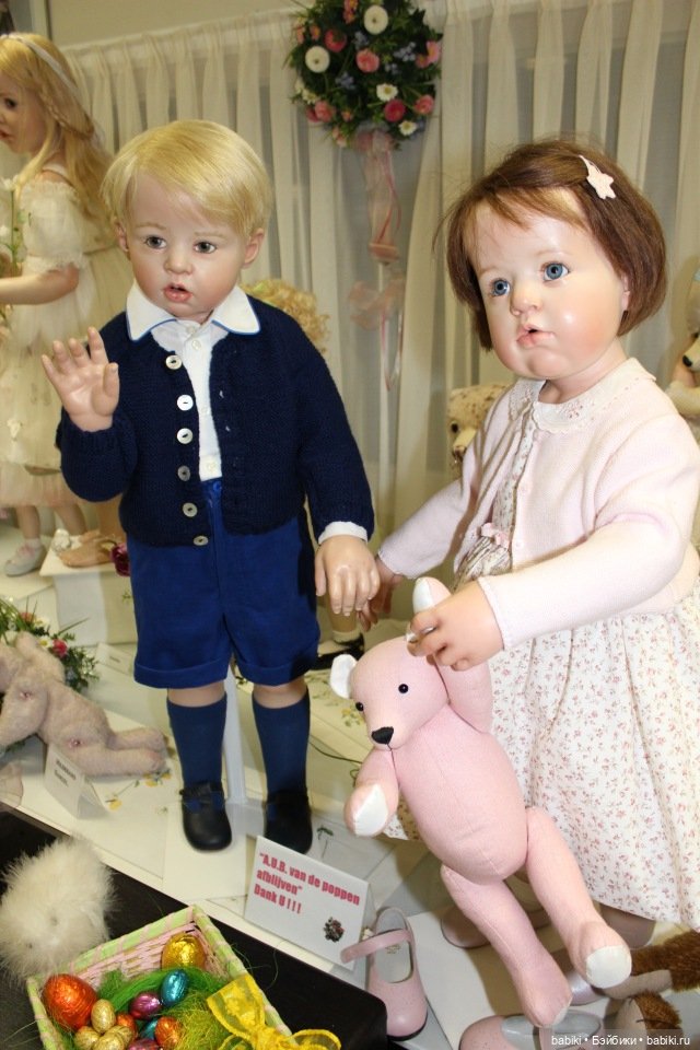 Пасхальная встреча в магазине кукол Гюнзел 2017. Фарфор в воске, WOP (фото 8)