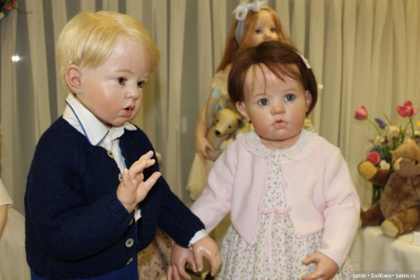 Пасхальная встреча в магазине кукол Гюнзел 2017. Фарфор в воске, WOP