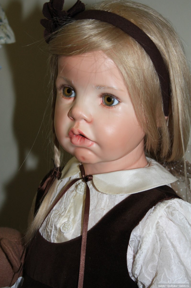 Desiree из новой коллекции 2016 года фарфор покрытый воском (WOP) и другие фарфоровые куклы от Hildegard Gunzel. Часть третья