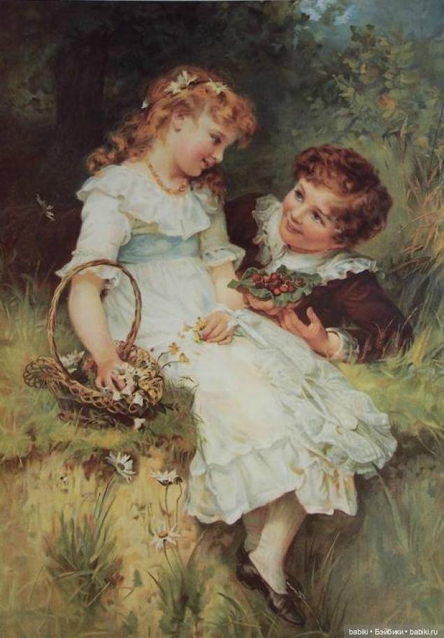 Дети в живописи. Французский художник Эмиль Вернон (Emile Vernon) (фото 3)