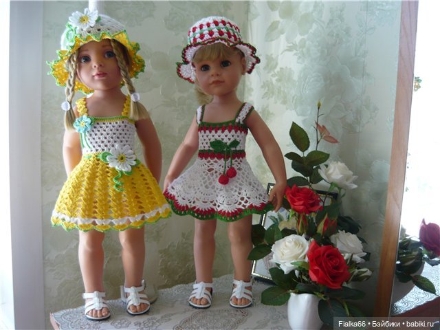 Летние наряды для Яны и Вики.Одежда для кукол Готц