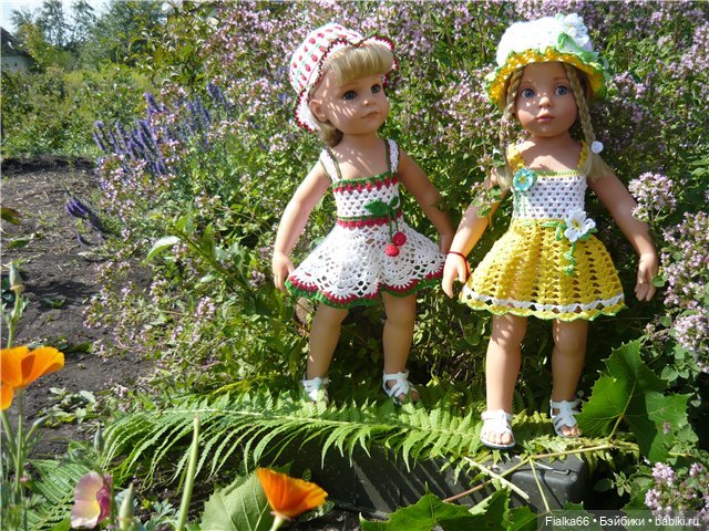 Летние наряды для Яны и Вики.Одежда для кукол Готц (фото 3)