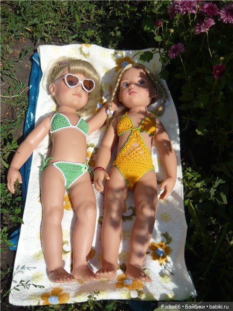 Летние наряды для Яны и Вики.Одежда для кукол Готц (фото 5)