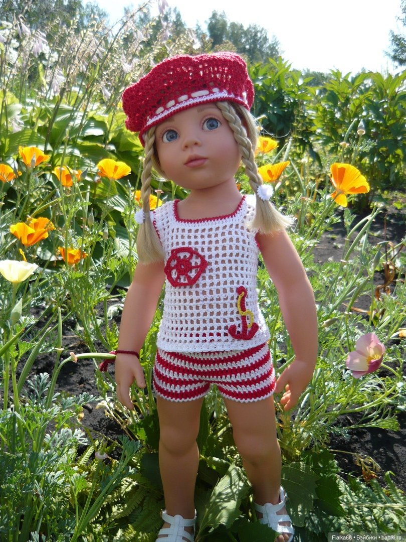 Летние наряды для Яны и Вики.Одежда для кукол Готц (фото 7)