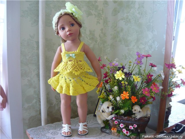 Лето, лето к нам пришло... Летние наряды крючком для кукол Готц (фото 5)