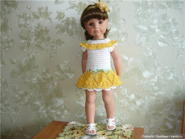 Лето, лето к нам пришло... Летние наряды крючком для кукол Готц (фото 8)