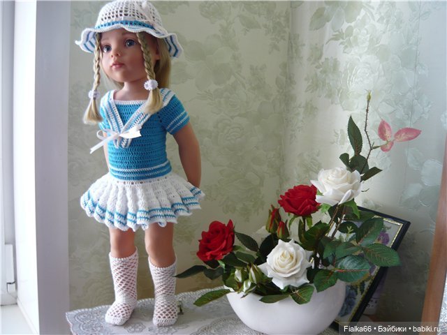 Лето, лето к нам пришло... Летние наряды крючком для кукол Готц (фото 6)