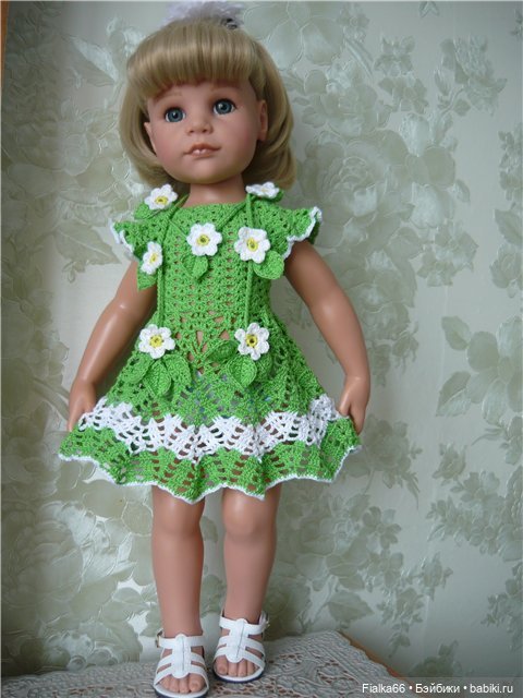 Лето, лето к нам пришло... Летние наряды крючком для кукол Готц (фото 10)