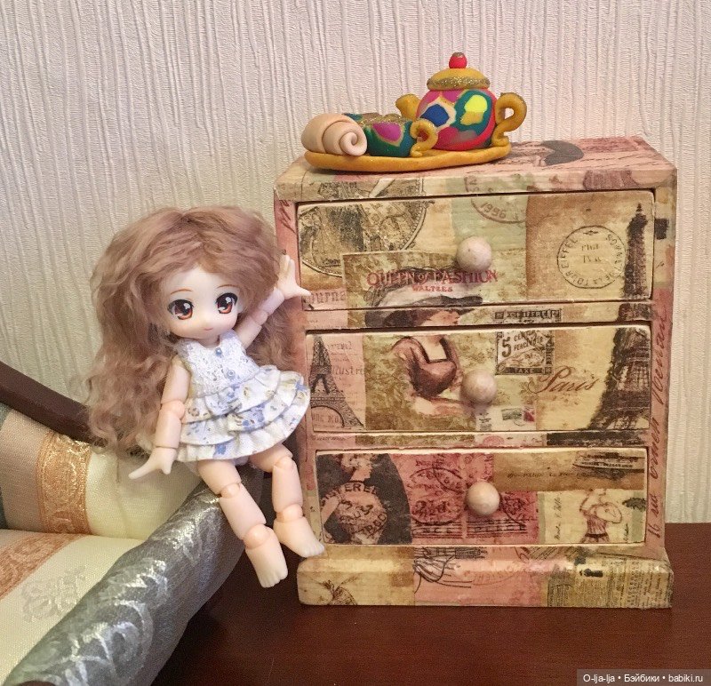 Нендопушечка Нояна (гибридик Nendoroid и Cu-poche) (фото 6)