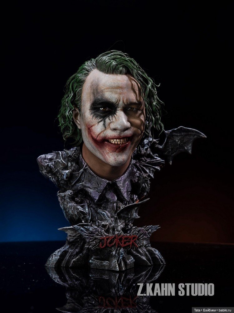 Z.KAHN STUDIO - бюст Джокера Хита Леджера формата 1/3 (фото 4)