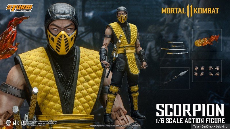 Storm Collectibles - фигурка Скорпиона в формате 1/6 по мотивам МК 11 (фото 7)