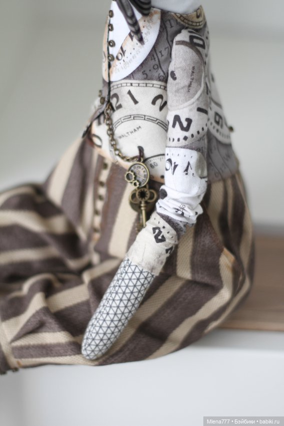 Свидание у часов! Жирафы — Авторские текстильные куклы: Вальдорфские (фото 7)