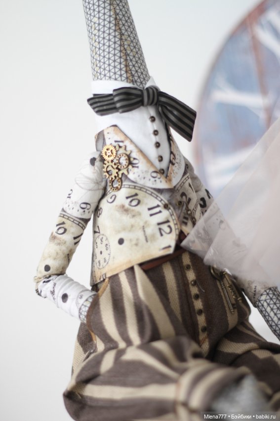 Свидание у часов! Жирафы — Авторские текстильные куклы: Вальдорфские (фото 9)