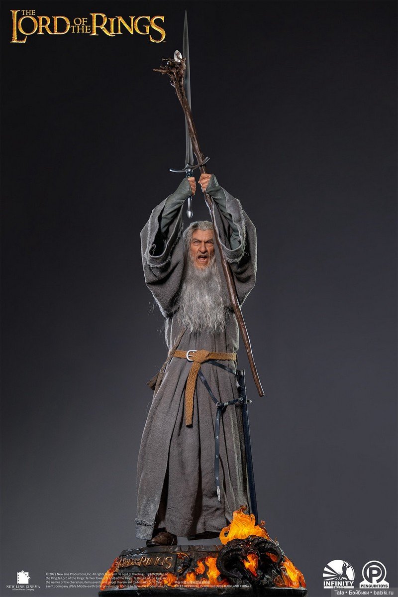 Infinity Studio с Penguin Toys - статуя Гэндальфа Серого в масштабе 1:2 (фото 7)