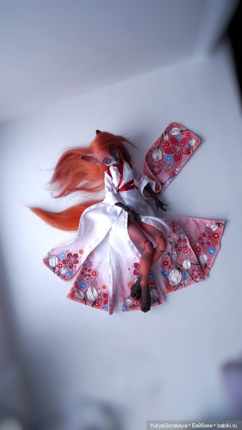 Необыкновенное платье 🧡❤ — Одежда и обувь для кукол BJD (БЖД): 1/3 (фото 4)