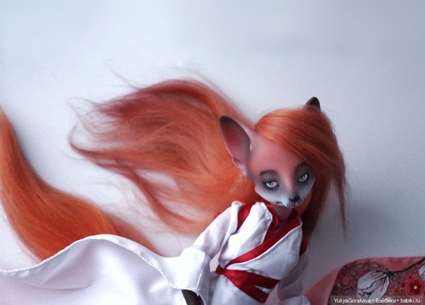 Необыкновенное платье 🧡❤ — Одежда и обувь для кукол BJD (БЖД): 1/3 (фото 5)