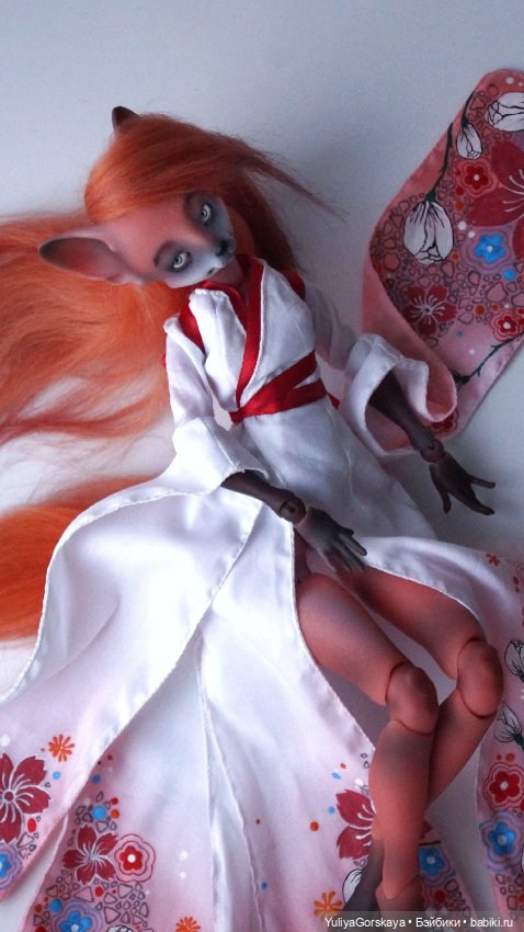 Необыкновенное платье 🧡❤ — Одежда и обувь для кукол BJD (БЖД): 1/3 (фото 3)