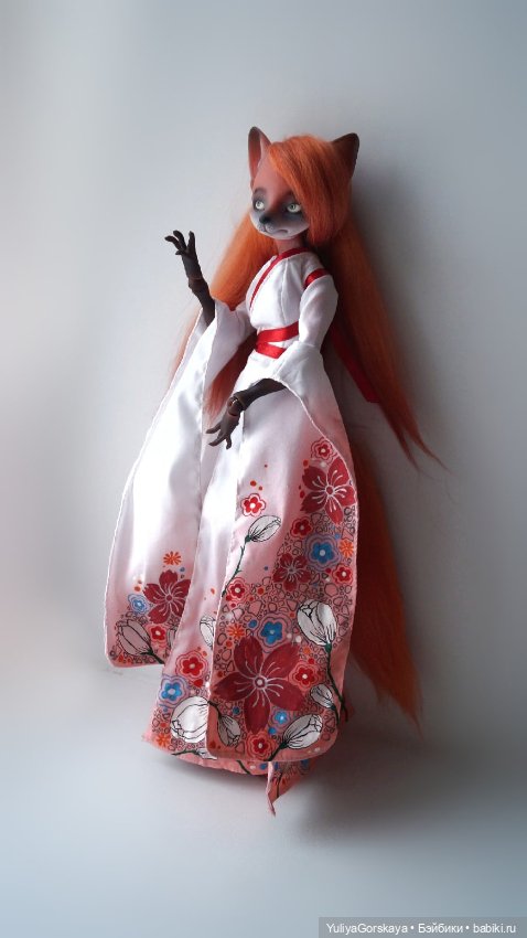 Необыкновенное платье 🧡❤ — Одежда и обувь для кукол BJD (БЖД): 1/3 (фото 2)