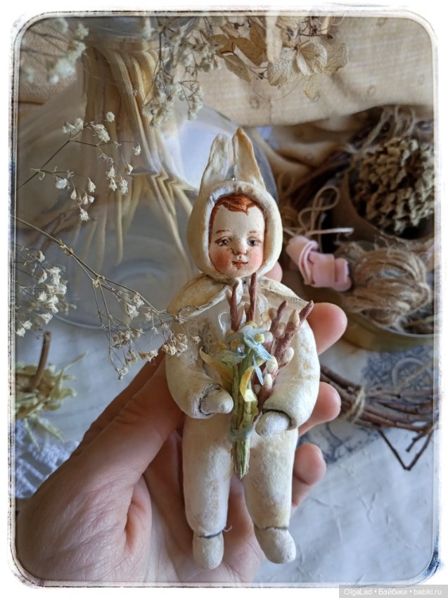 Коллекция Easter vintage — Ватные игрушки на елку: ретро (фото 2)